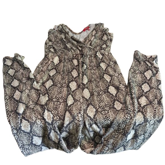 Woman's XS Guess Snakeskin Print Jumpsuit - Picture 1 of 3